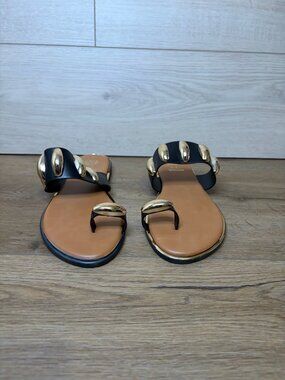 GC Shoes Kenley Black Slide Sandals Women's Size 8